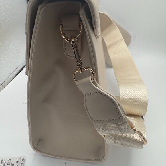 Valentino Orlandi Taupe and Gold Leather Handbag - Picture 5 of 6